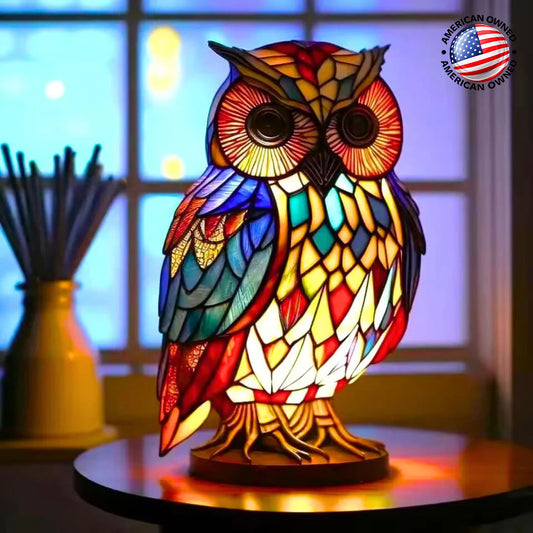 Light Owl - handmade lamp that makes hearts shine