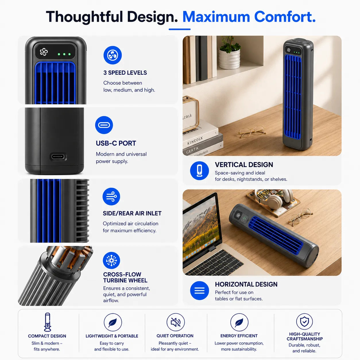 ClimateX - Mobile Climate Cooler – No installation required | Cools instantly with one press