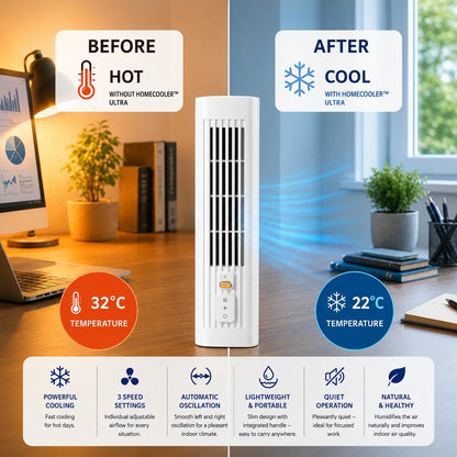 HomeCooler™ Ultra - Mobile Air Conditioner – No installation required | Cools instantly with one press