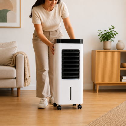 KlimaFlow Mobile – Portable Air Cooler – No Installation Required | Cools Rooms Up to 50 m²