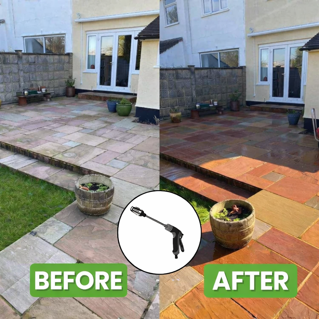 Turbowasher - Powerful high-pressure cleaner for any garden hose