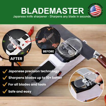 BladeMaster™ Japanese knife sharpener - Grinds every knife in seconds
