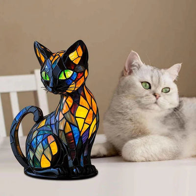 Customer with Luminous Cat