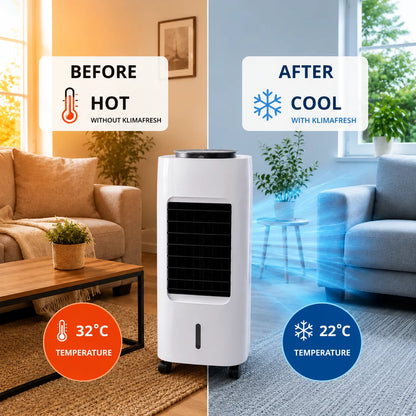 KlimaFresh – Mobile air cooler – No installation required | Cools up to 50 m²