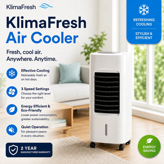 KlimaFresh – Mobile air cooler – No installation required | Cools up to 50 m²