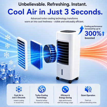 KlimaFresh – Mobile air cooler – No installation required | Cools up to 50 m²