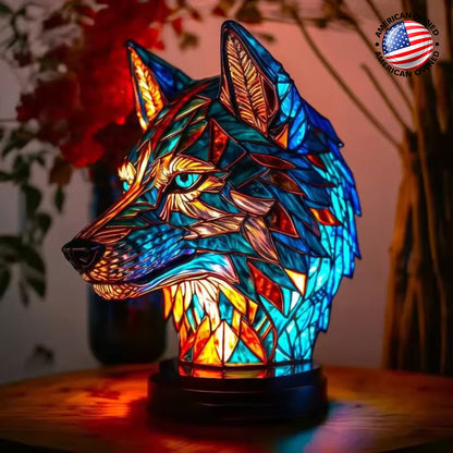 Light Wolf - handmade lamp that makes hearts shine