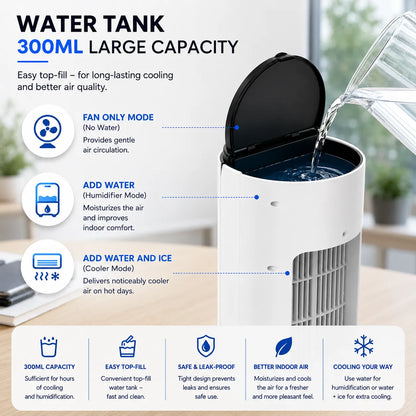 NanoChill Pro - Mobile Climate Cooler – No installation required | Cools at the touch of a button