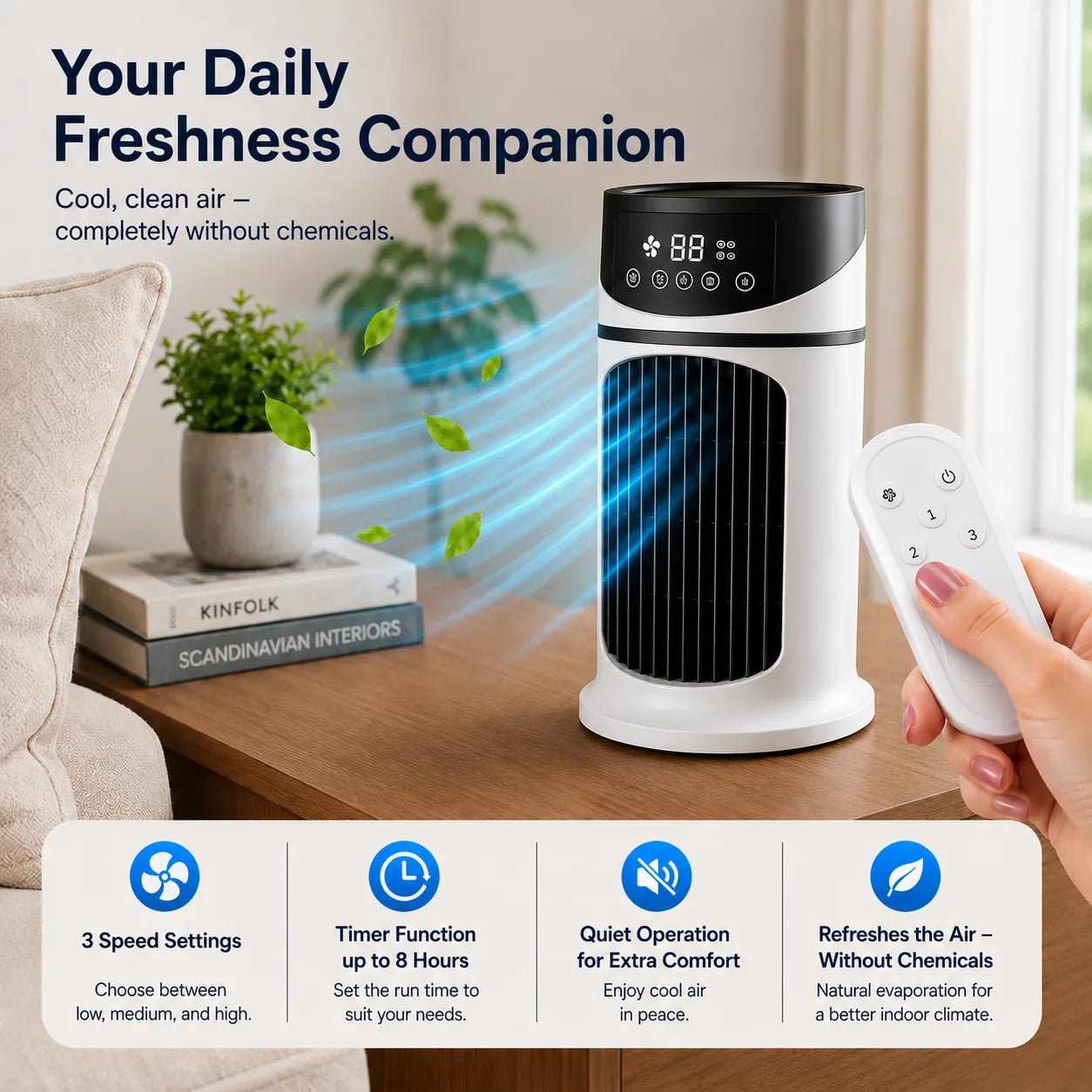 NanoChill Pro - Mobile Climate Cooler – No installation required | Cools at the touch of a button