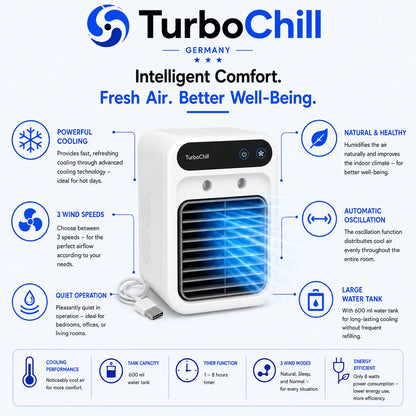 TurboChill - portable mini air conditioner - the original