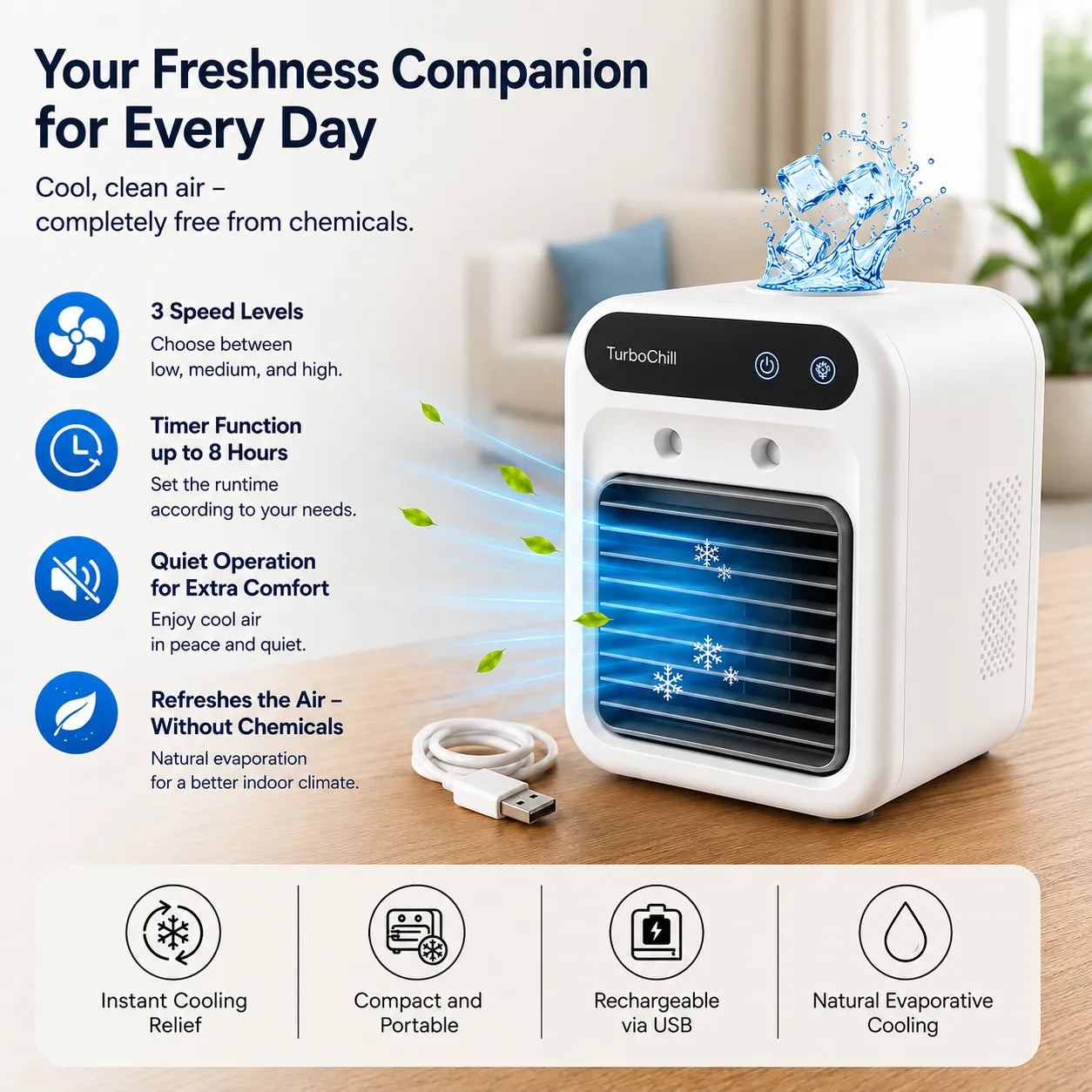 TurboChill - portable mini air conditioner - the original
